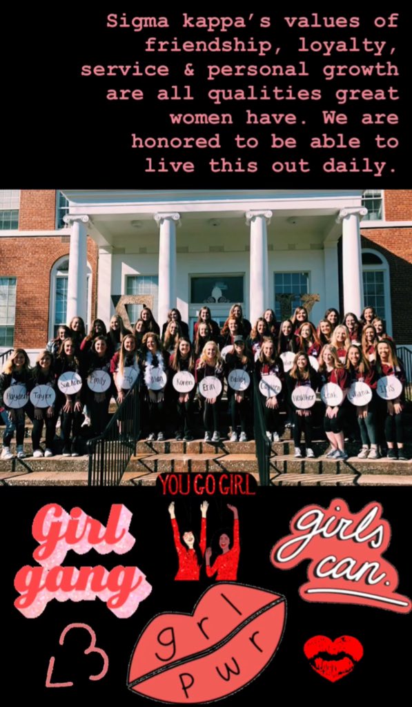 SigmaKappaUNG's tweet photo. get you a GIRL GANG !!!!! empowered women empower women👄💃🏻🖤🌹 #HappyInternationalWomensDay https://t.co/6aR6obWDj6