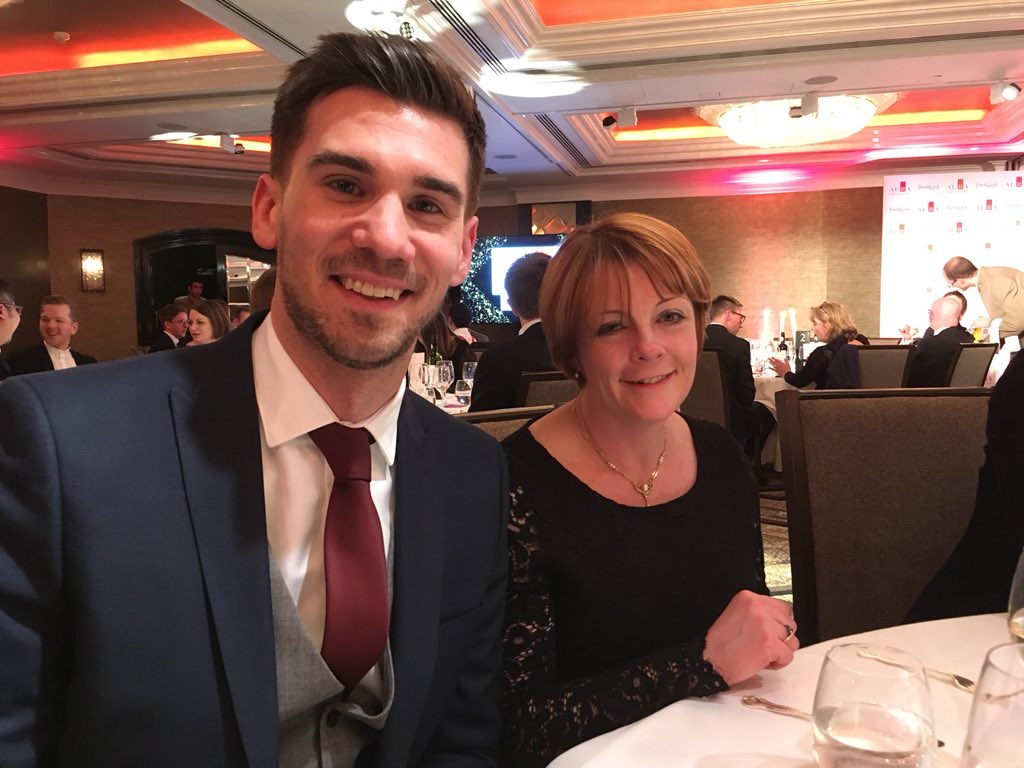 Here they are. Look how smart they look! New tie, new dress, new shoes for @AURA_Insight Brilliant, best of luck Sharon and Christian for Trusted Partner #award #mrx #aura