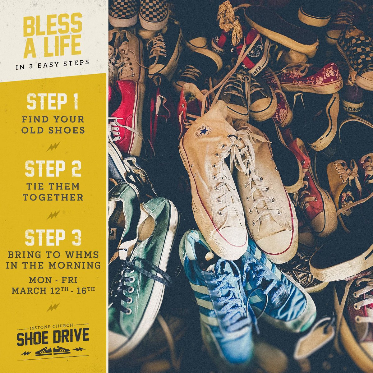 WHMSFCA's tweet photo. Bring in your shoes next week!! @Soles4Souls https://t.co/xQ1jPSPcCl