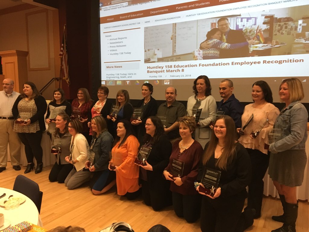 Congratulations to all of the <a href="/Dist158/">Huntley District 158</a> distinguished educators/employees at our inaugural Ed Foundation recognition event! It was a tremendous success, thanks <a href="/NikiBurkey/">Dr. Niki Burkey</a> and your team for celebrating the very best of D158!