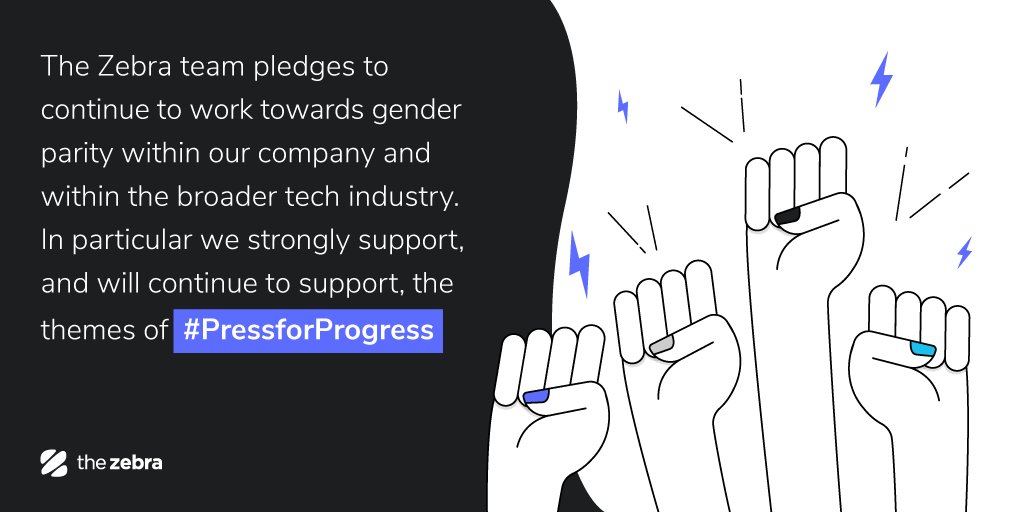 TheZebraCo's tweet photo. "We wouldn’t be where we are as a company without the contributions and leadership of the women on our team. The variety of thought they’ve brought and the experiences they’ve created have been critical in creating an innovative workplace." – @KMelnick77, CEO, The Zebra https://t.co/G6Jo5BeOmv