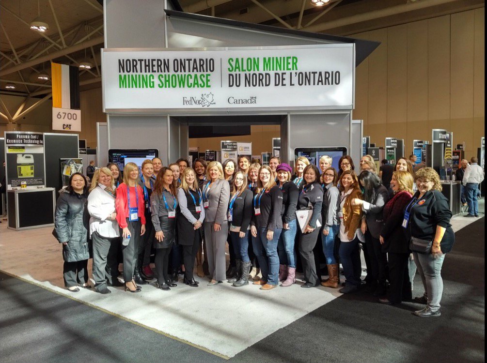 CDDA_ON's tweet photo. #tbt Here's a photo from last year's #PDAC2017 #IWD2018. Women in Mining! Hope everyone had a great and enjoyable #PDAC2018! See you at #PDAC2019 https://t.co/pgEvpU6Nko https://t.co/QR8sxUDllI