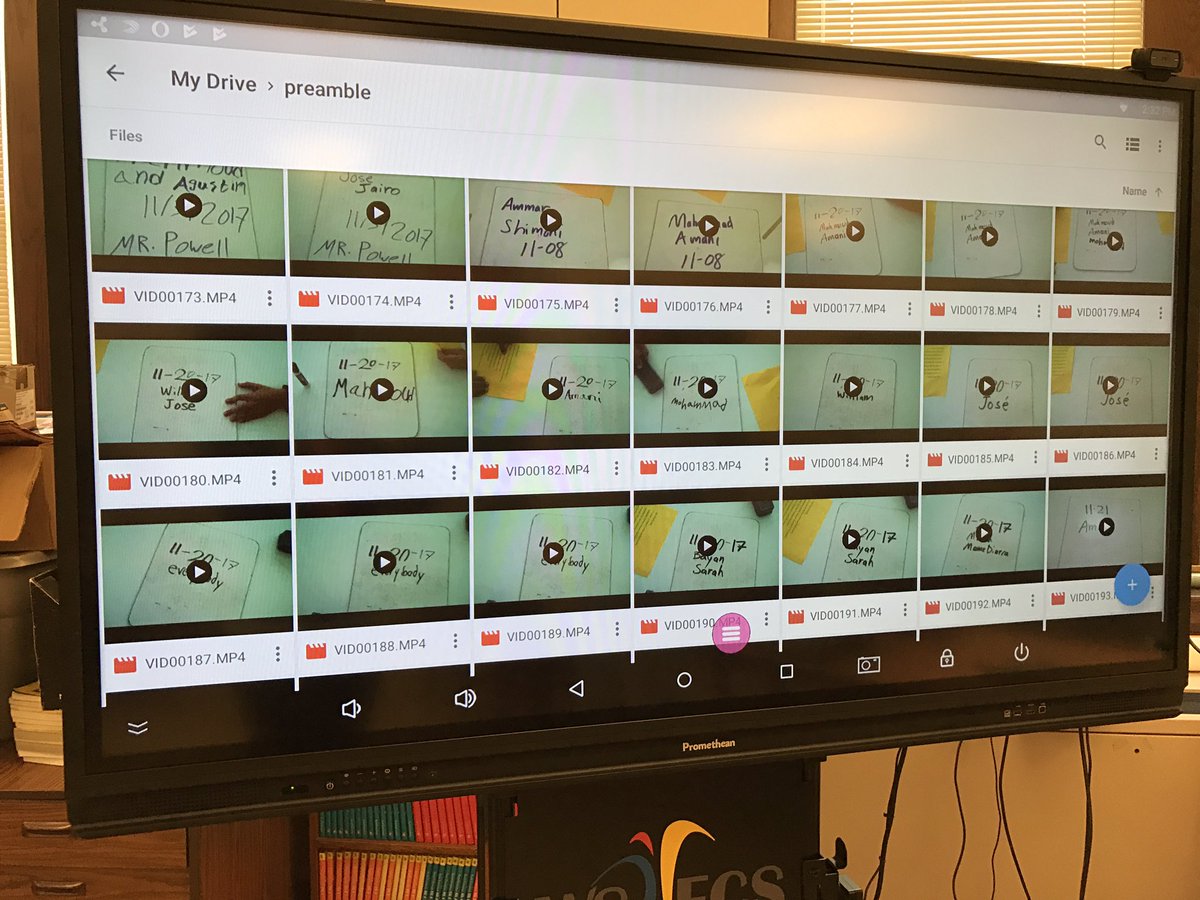 KatieProPD's tweet photo. @learnpromethean @wsfcs @wspaphoenix Ms. Adams sharing her awesome ActivCast skills &amp; using her cell as a remote &amp; Mr. Powell using his panel for student made mp4s https://t.co/laqvMs4wJl
