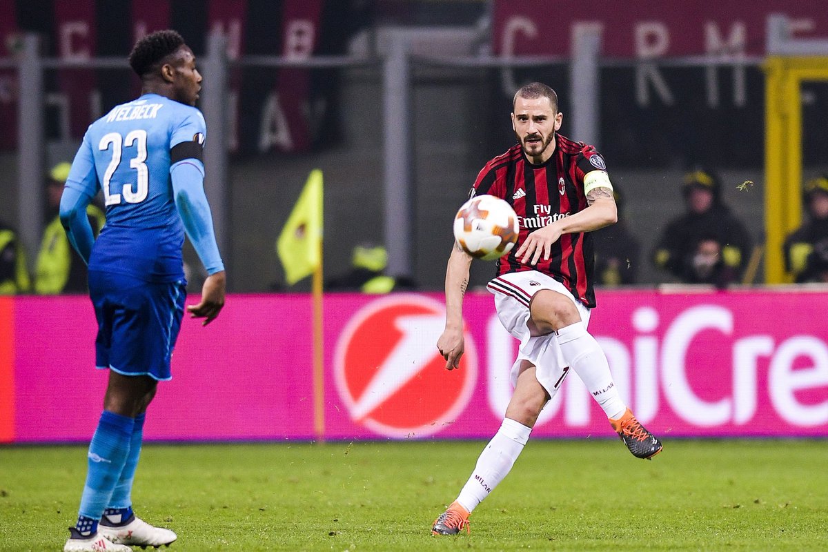 bonucci_leo19's tweet photo. A Londra con lo stesso spirito del secondo tempo. Difficile. Ma non impossibile, il calcio insegna questo! #LB19 #WeAreATeam #UEL #ACMAFC https://t.co/Dpv88RUuW4