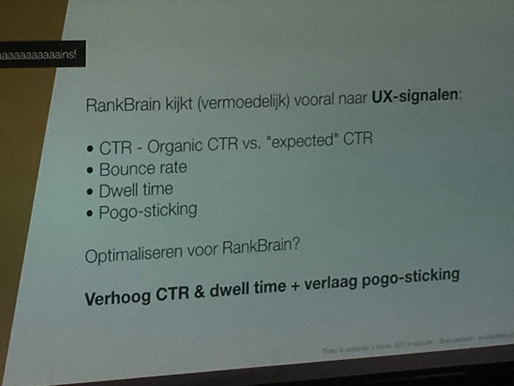 👍 voor <a href="/wouterdebr/">Wouter De Bruycker</a> Toppresentatie over SEO op #dmbday2018 : geen onnodig geleuter en to the point