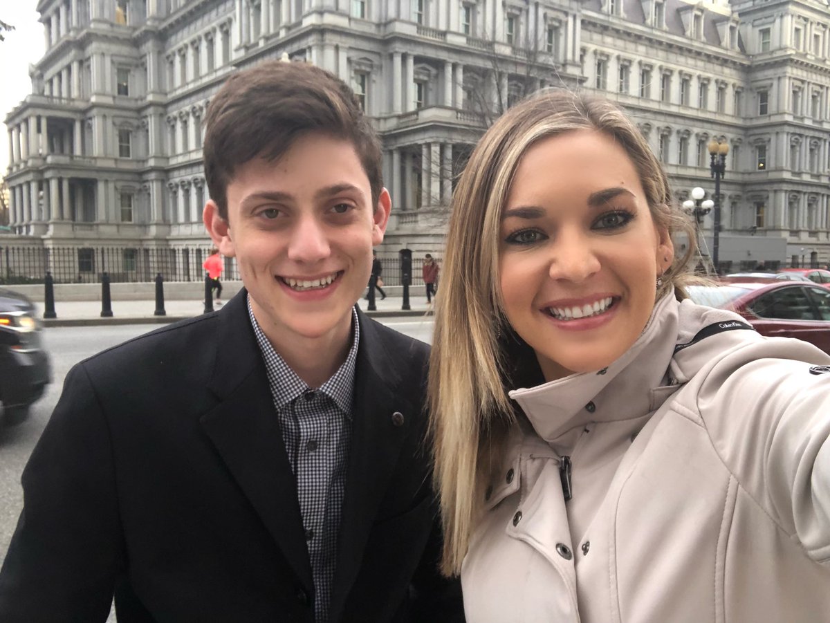 Had the absolute pleasure of meeting and talking with <a href="/KyleKashuv/">Kyle Kashuv</a> in DC today. Smart kid with a very bright future. Looking forward to seeing what you’ll do next. He’ll be on <a href="/foxandfriends/">FOX & Friends</a> tomorrow, tune in!