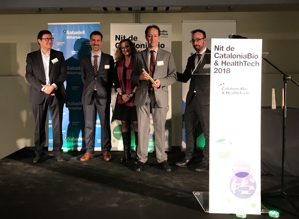 Mind the Byte has just received the 2018 #BioExit (BioSuccess) award at #NitCataloniaBioHT. Many thanks to @CataloniaBioHT for this recognision!