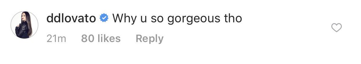 LovatoArmyUS's tweet image. Demi liked and commented on Lauren Abedini's Instagram post.