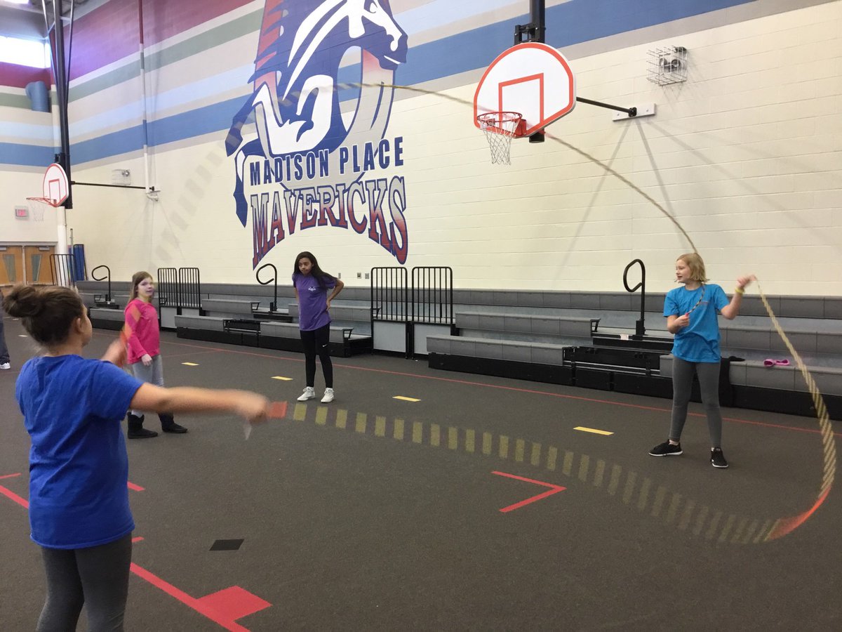 5th grade Ss preparing for annual Jump Rope for Heart event tomorrow. <a href="/American_Heart/">American Heart Association</a> <a href="/MadisonPlaceK5/">Madison Place</a> @olathepeteacher