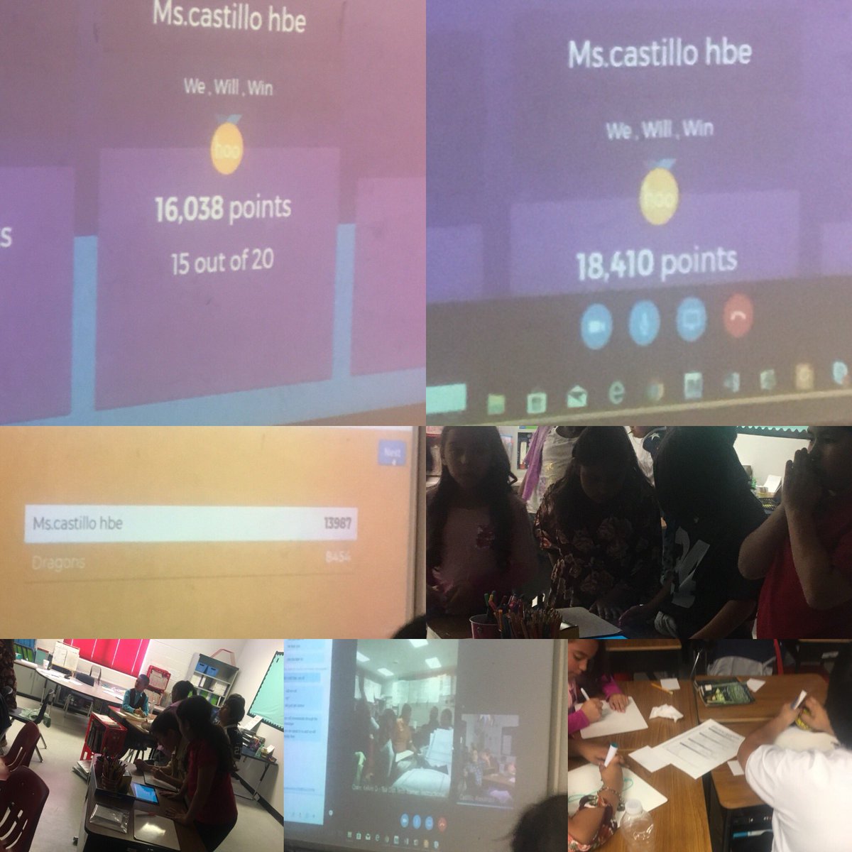 acastillo_HBES's tweet photo. Connecting via Skype with Ms.Ortiz’s 4th grade class @Drugan_Pk8  #mathblitz #kahoot #TeamSISD #WeWon https://t.co/Ckn4lMa3Vc