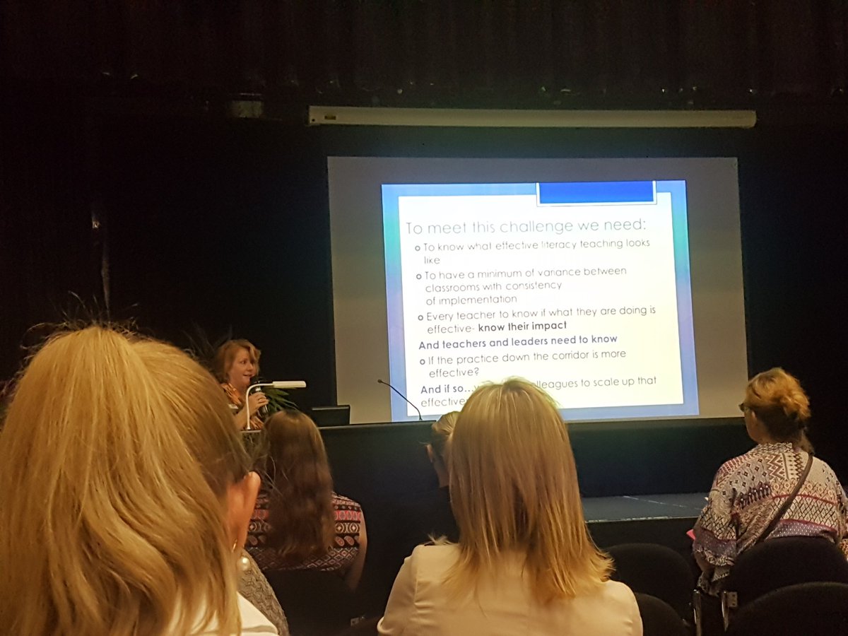 ACT_ALEA's tweet photo. Jo Padgham starts off a morning of leading and literacy with her plenary at the @ACT_ALEA #ALEAACT #leadershipunconference https://t.co/a1hadAOSZL