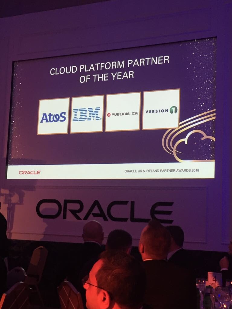 TDSYNNEX_UKORCL's tweet photo. #Oracle #PartnerAwards18 Cloud Platform Partner of 2018. Congratulations to winners @Atos and all the nominees! #TechDataAS #oraclepartner https://t.co/i71XmpFinL