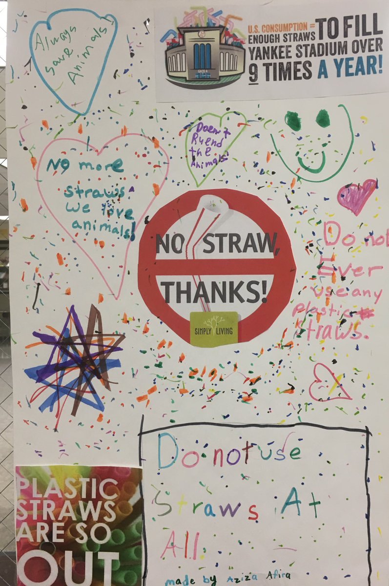 MsOrsi's tweet photo. NO Straw THANKS! #YCconclub #D45learn4life @D45YorkCenter https://t.co/LSPdOlq9PW