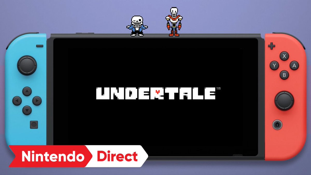 Nintendo's tweet photo. あの『UNDERTALE』がNintendo Switchで発売決定。 #NintendoDirectJP https://t.co/NPMMq1tBZM https://t.co/LOUl5K3ShZ