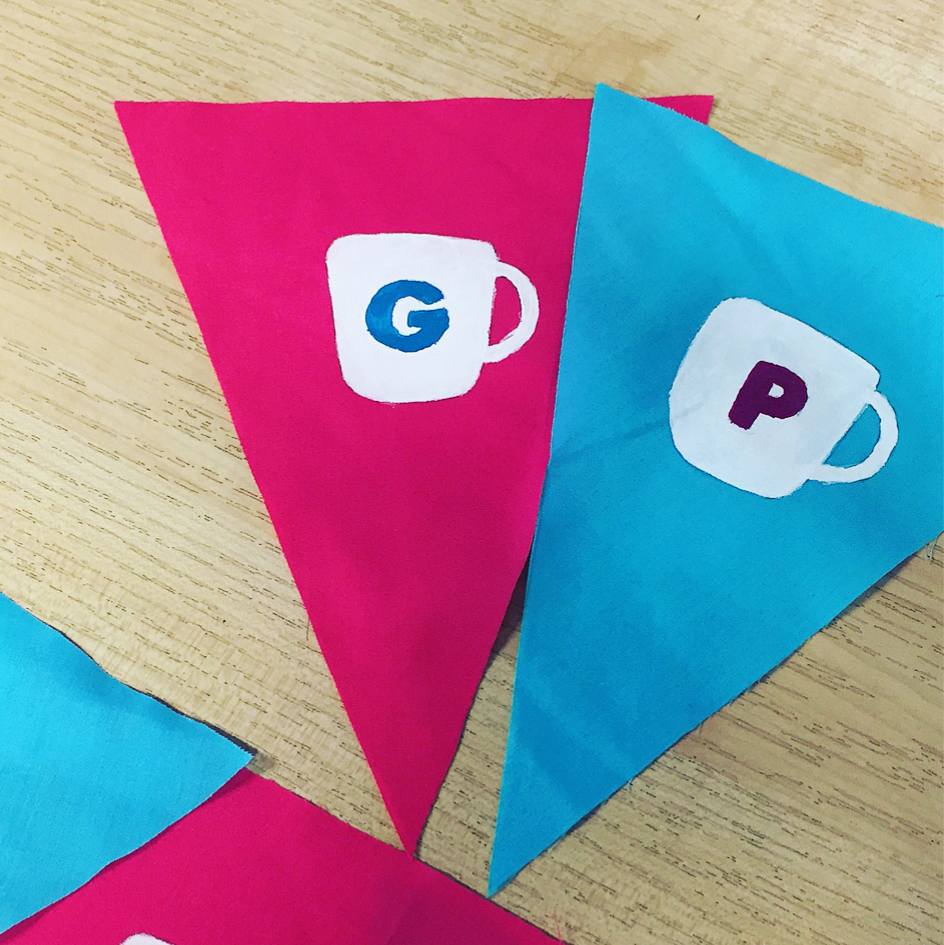 gp2018nbhs's tweet photo. We’ve been creating some personalised bunting to decorate our stall at @webbsgc ! Come see us and get your personalised mugs on the 17th March #bunting #getpersonalised #youngenterprise #nbhs https://t.co/4TqzMKBRhY