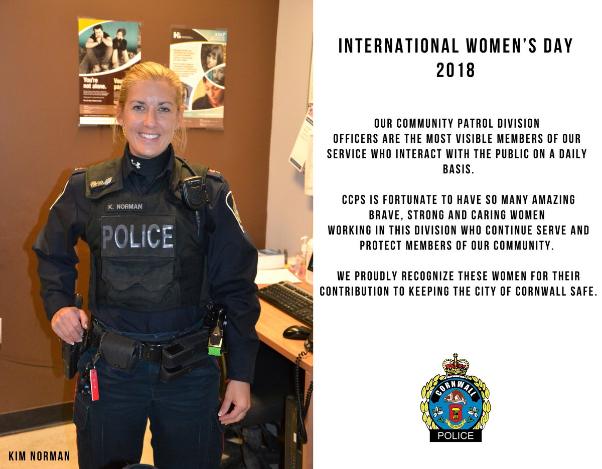 #383 - While we have so many more women to recognize for #InternationalWomensDay , our final post for today will be to recognize our many female patrol officers. These women work endlessly to ensure the safety of our citizens. Thank you for your bravery and dedication #IWD2018