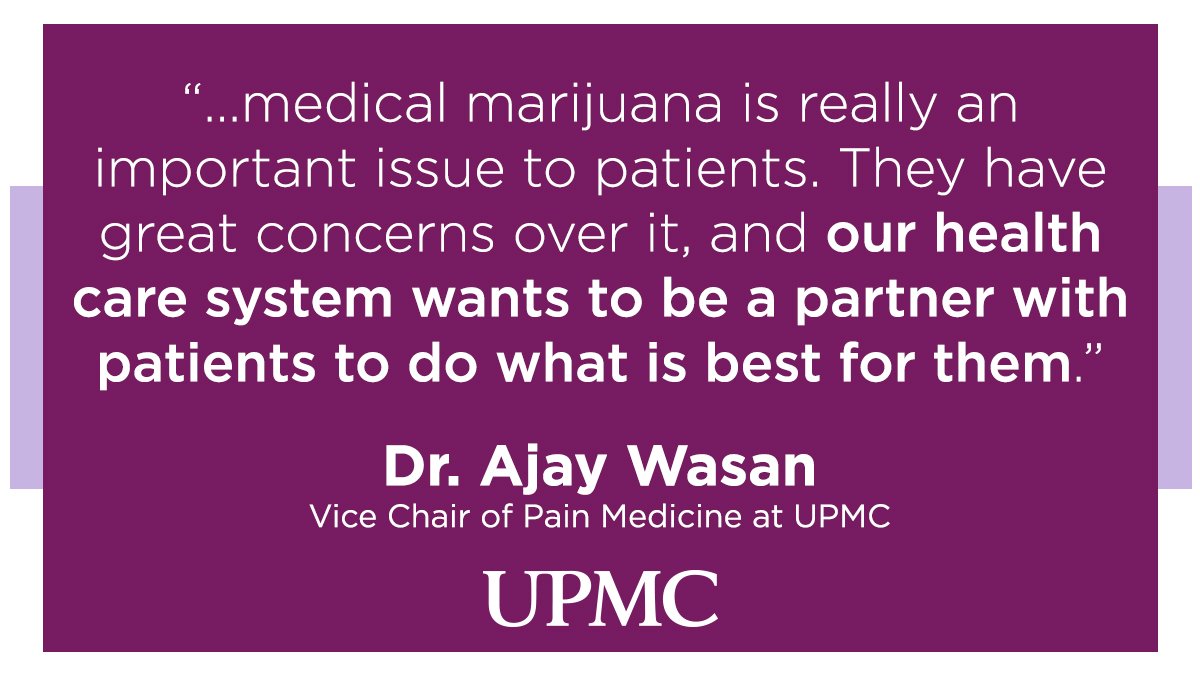 In a "monumental" decision that is drawing praise from the <a href="/PAHealthDept/">PA Department of Health</a> and more, UPMC has created guidelines for its doctors who are interested in certifying patients for #medicalmarijuana.

Read about the profound impact UPMC doctors will have: triblive.com/news/healthnow…