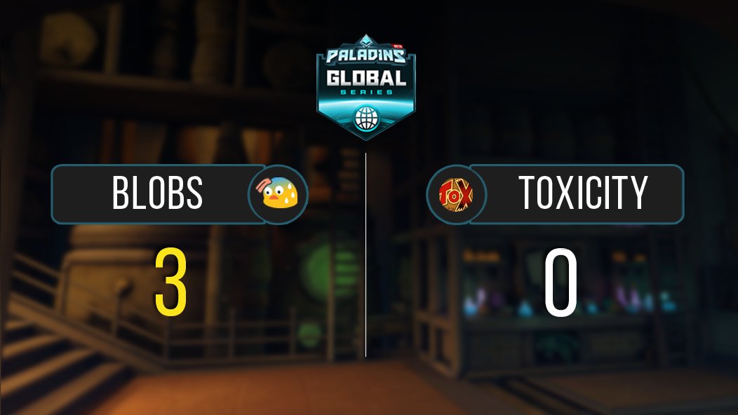 BlobSweats's tweet photo. Blobs take down @ToxPaladins 3-0 and win PGS week 1!

@PaladinsGame @PaladinsPro @PaladinsWorld https://t.co/RMMEBZ1cel