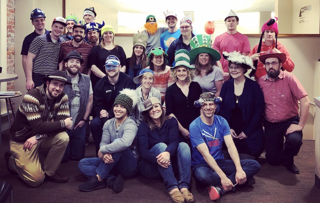 CoffmanEngineer's tweet image. Crazy Hat Day! #catsaway #coffmanrocks #Spokane