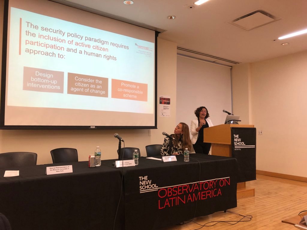 BecaPNK's tweet photo. Castorena Sanchez: "el paradigma de la política de seguridad requiere la inclusión de la participación ciudadana activa" #PNKFellowship @ObservLatAm https://t.co/b6LFeWHWJD
