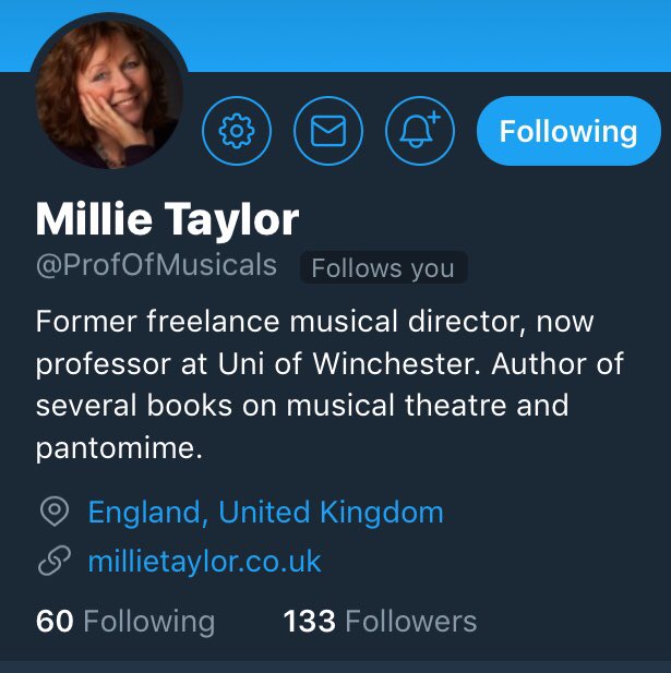 mt_UoW's tweet photo. 5) Our very own #MillieTaylor @ProfOfMusicals Millie worked as a freelance musical director before making the transition to academia. Millie became the UK’s first Professor of #MusicalTheatre &amp; has published numerous books &amp; articles on musical theatre #IWD2018 #MTWinch @_UoW https://t.co/0GP9rb4RI9
