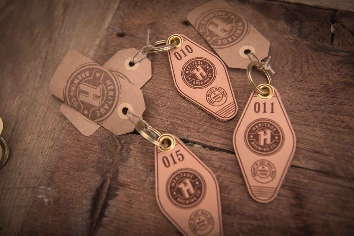 We've got some new swag working its way into the taproom! Stop by to get your hands on these individually numbered leather key chains, made in house, by us.