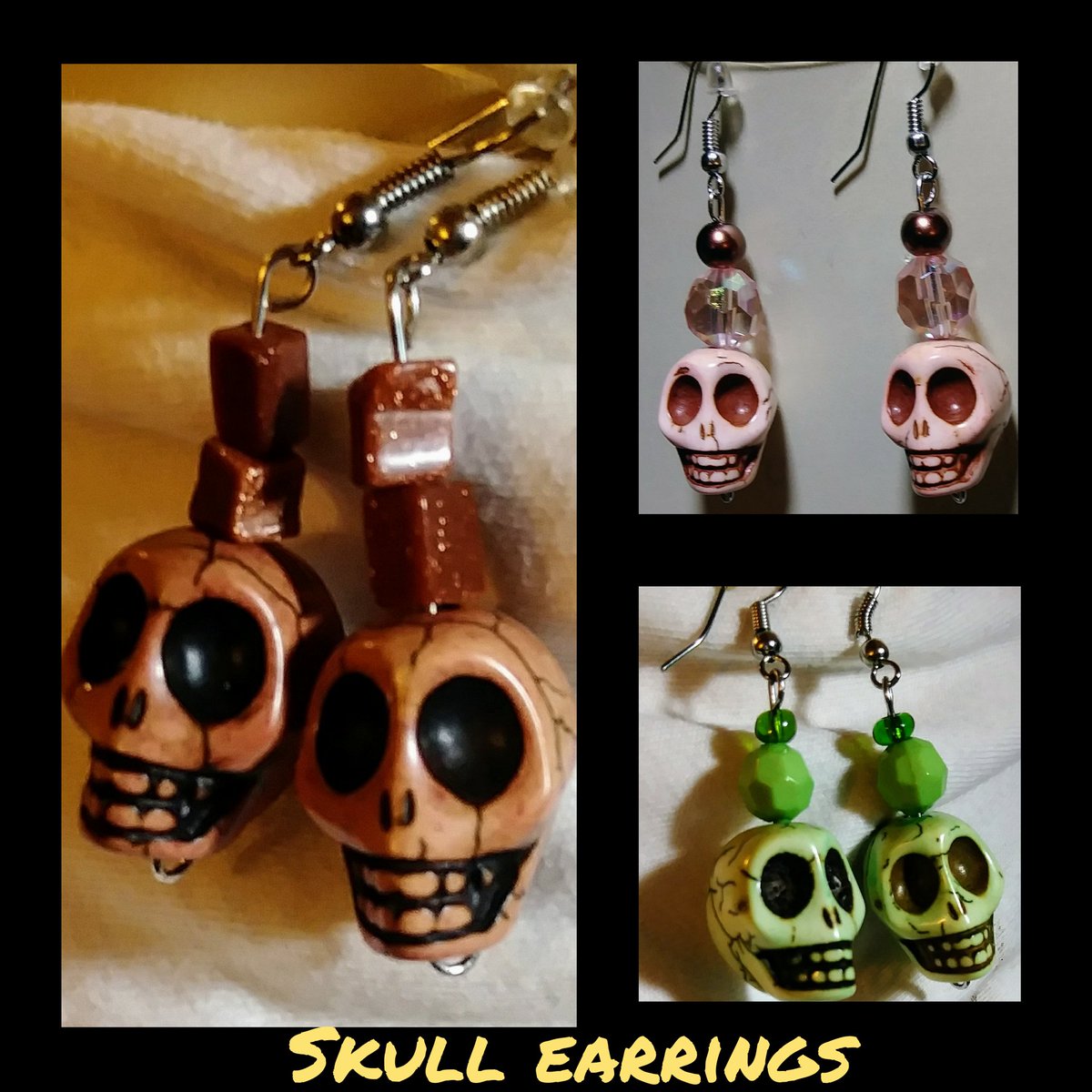 MooreCreative09's tweet image. Skull earrings.
#handmade #women #earrings #skulls #skullearrings #skulllover #moorejewelryforyou