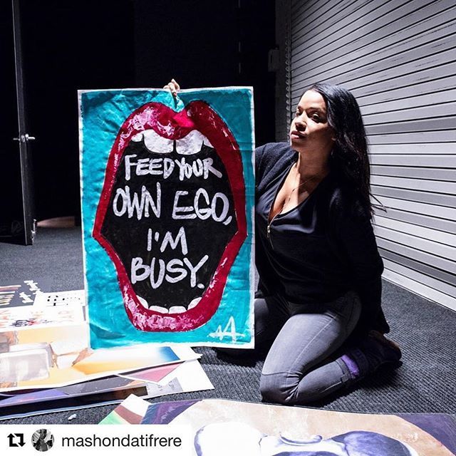 susanjmumford's tweet photo. YES to this, a sentiment by which yours truly lives. Cannot wait to get to this show curated and produced by Mashonda for #IWD2018... I’ll be there in 2 hours and counting 💥 /// #Repost @mashondatifrere ・・・
I feed souls, not egos. 
Thank you to all t… https://t.co/uyUtogsrQF https://t.co/vNj1MEAeB6