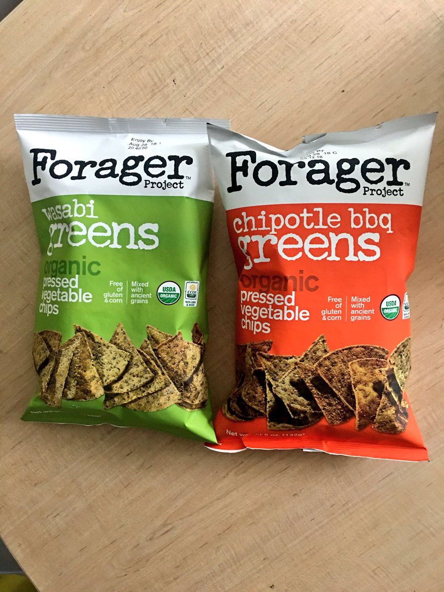 Thequestforit's tweet photo. TIME FOR A SNACK: Our latest order from @milkandeggscom arrived his morning! It doesn’t get much better than @ForagerProject Pressed Vegetable chips Wasabi & Chipotle bbq are faves #f&d #thequestforit https://t.co/czWOczkid5