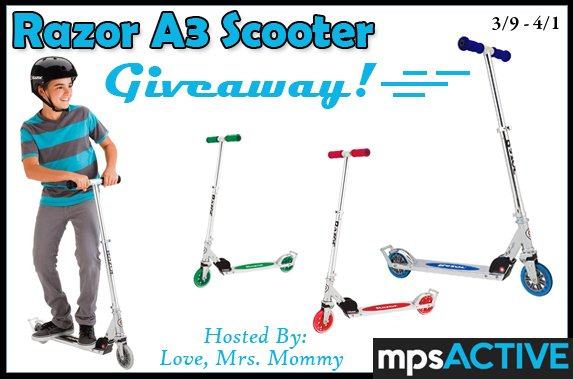 Love_MrsMommy's tweet photo. WOW! #WIN a #Razor A3 #Scooter! Winner's choice of in-stock #color + frustration-free packaging! #GIVEAWAY #Prize #Kid #Free #Contest #KidToy #Child #Family #Toy #Play #Freebie @MyProScooter @Love_MrsMommy https://t.co/tFm8J77CEE https://t.co/DrJR3RRue3