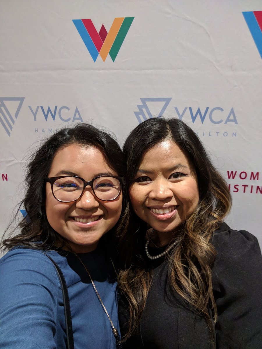 Great way to spend my 2nd night in #Hamont! Seeing so many wonderful familiar faces @YWCA_Hamilton #WODHamilton