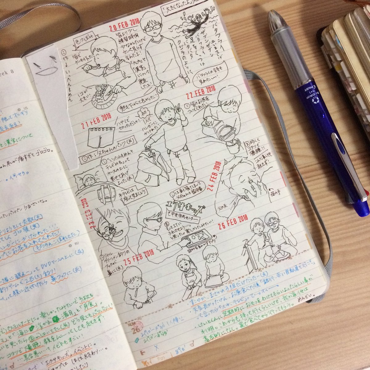 でこっち Sur Twitter おはようございます 手帳朝食会 は 育mole のペン入れでした 育mole Moleskine モレスキン Moleskinejp 育児日記 育児手帳 モレスキン育児日記 イラスト ラクガキ おうちノート部 凸desk T Co Izws5vr7cd