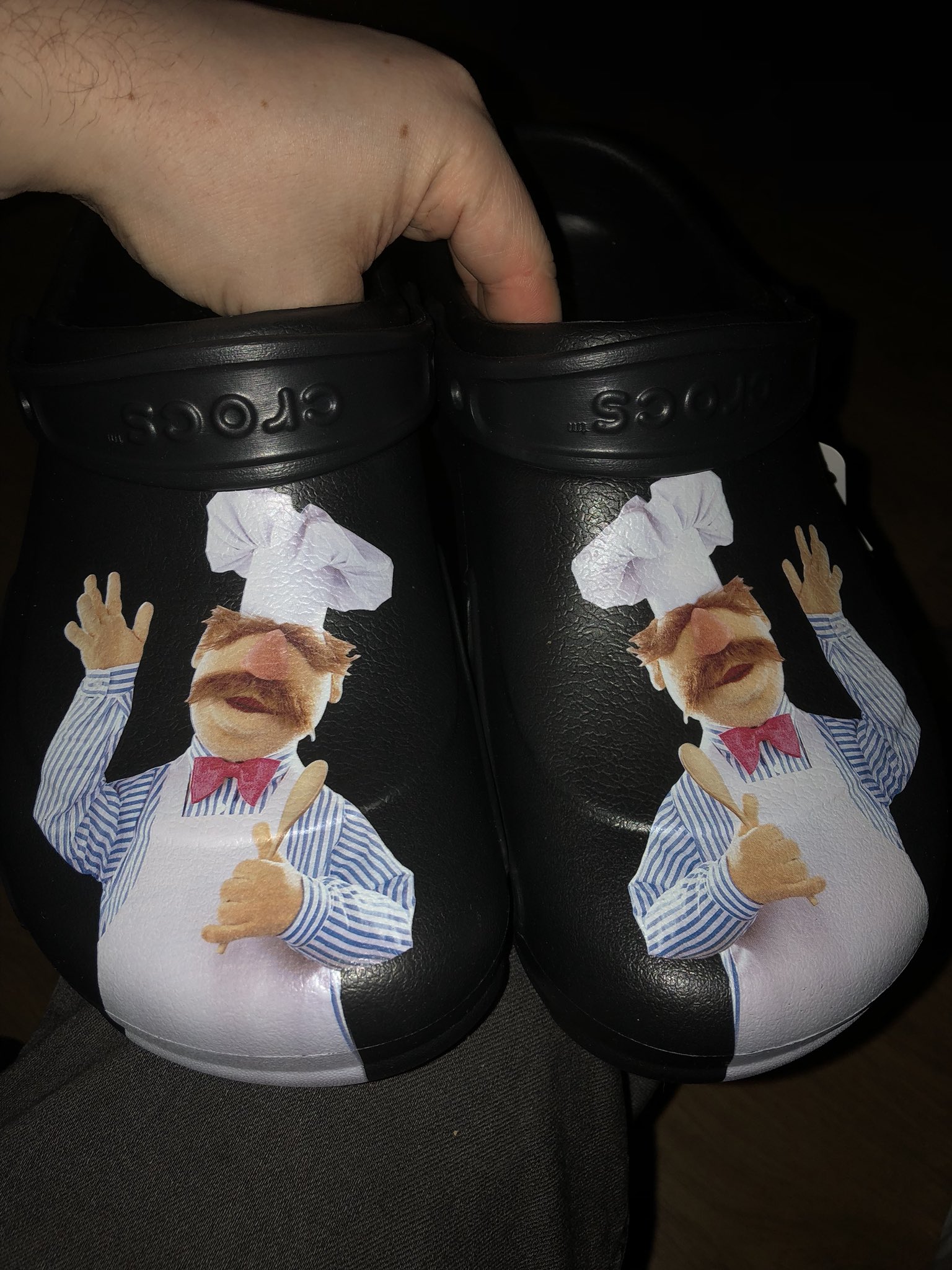 swedish chef crocs