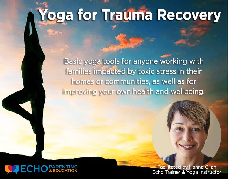 EchoTrainingOrg's tweet image. Hanna Gilan - Echo &amp;amp; @Yoga_House instructor - will be at #echoconf2018 teaching basic #yoga tools for anyone working with families impacted by toxic stress in their homes or communities, and for personal health and wellbeing. 

Register now! echoparenting.org/conference2018