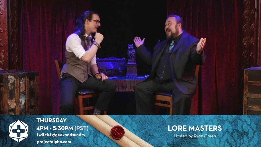 GeekandSundry's tweet image. Today on #LoreMasters: Discovering Magic with @PaulWDraper. Don't miss the results of @HydroSnail's clandestine trip to the Academy of Magical Arts' #MagicCastle!

4pm PST on twitch.tv/geekandsundry &amp;amp; projectalpha.com! @MagicCastle_AMA