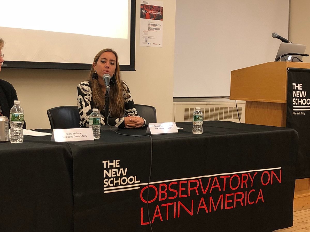 BecaPNK's tweet photo. Martínez coral: "cada vez que cambia nuestra administración, tenemos que empezar de nuevo" #PNKFellowship @ObservLatAm https://t.co/q58k1ARCYk
