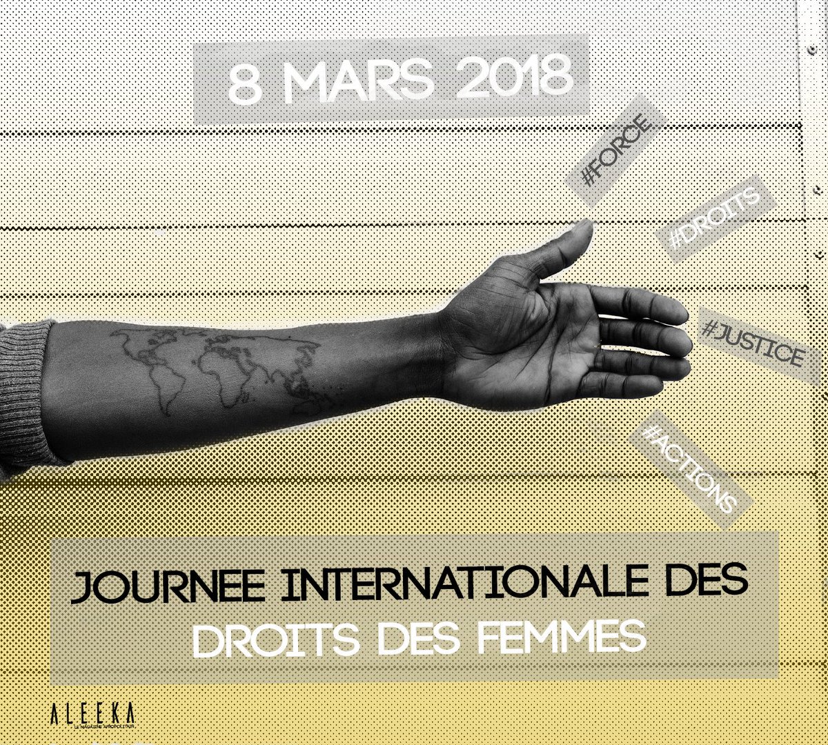 En ce #InternationalWomensDay,  Aleeka rend hommage à toutes les femmes de l'univers. Pour que le respect, la justice et les droits sociaux restent des fondamentaux pour toutes. #8mars #JIF #journeeinternationaledesfemmes