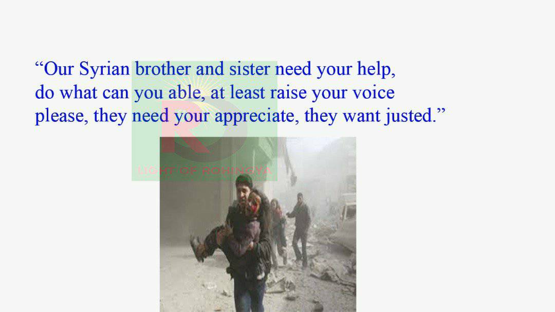 Light_Rohingya's tweet photo. Stand with Syria!! Pray for Syria!!!
#SAVESYRIAN #SaveHumanity
@hrw @amnesty @FortifyRights @SyriaOfficial @TheSyriaCmpgn @OCHA_Syria @SyriaCivilDef https://t.co/Xqqfbps7xC