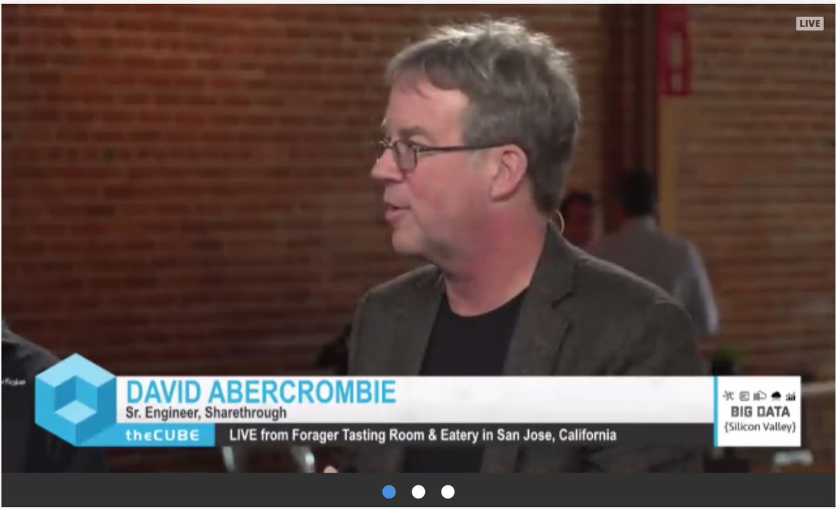 Snowflake's tweet image. "Bringing all our data together in a reliable way with high data integrity w/ @SnowflakeDB" @sharethrough @theCUBE #BigDataSV