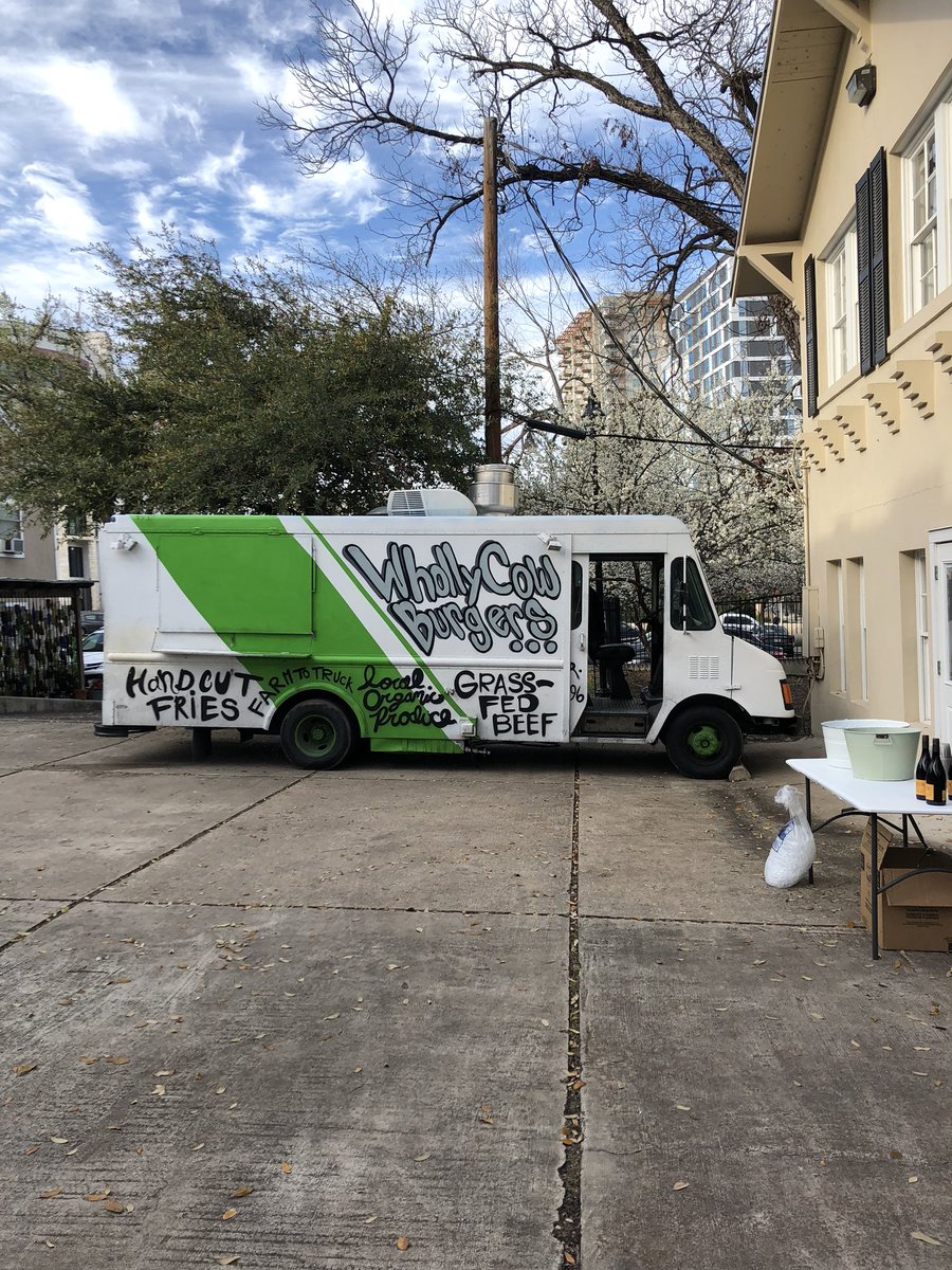 KSVesq's tweet photo. How @wittliffcutter kicks off @sxsw - Burgers and Beers featuring San Saba County and @WhollyCowATX at our office. Love this firm. https://t.co/ezNueTv0DJ