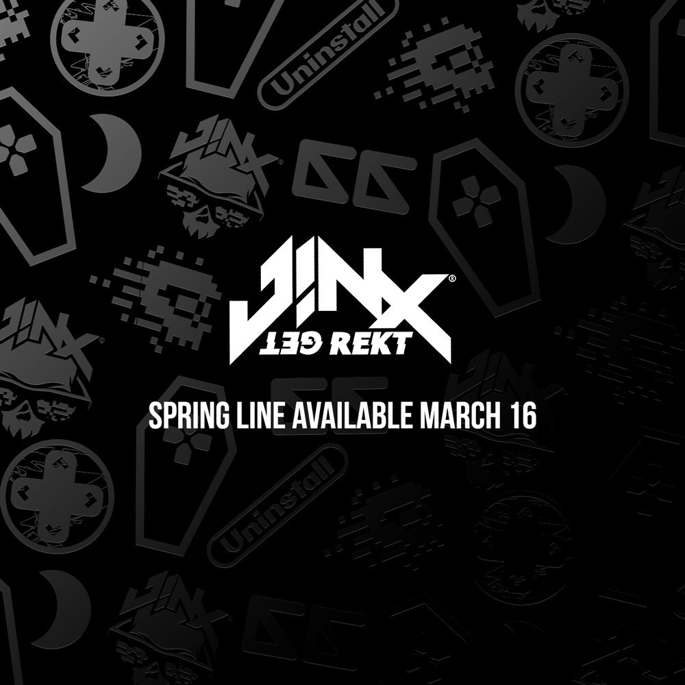 JINX's tweet photo. Want to win $300 of J!NX loot? That's a rhetorical question. Of course, you do. Help us celebrate the March 16th launch of the J!NX Brand Spring line and maybe you'll win $300 in J!NX credit to spend on whatever you want. 

ENTER HERE: https://t.co/SN4E3P5XiF https://t.co/klxQ8GpcRa