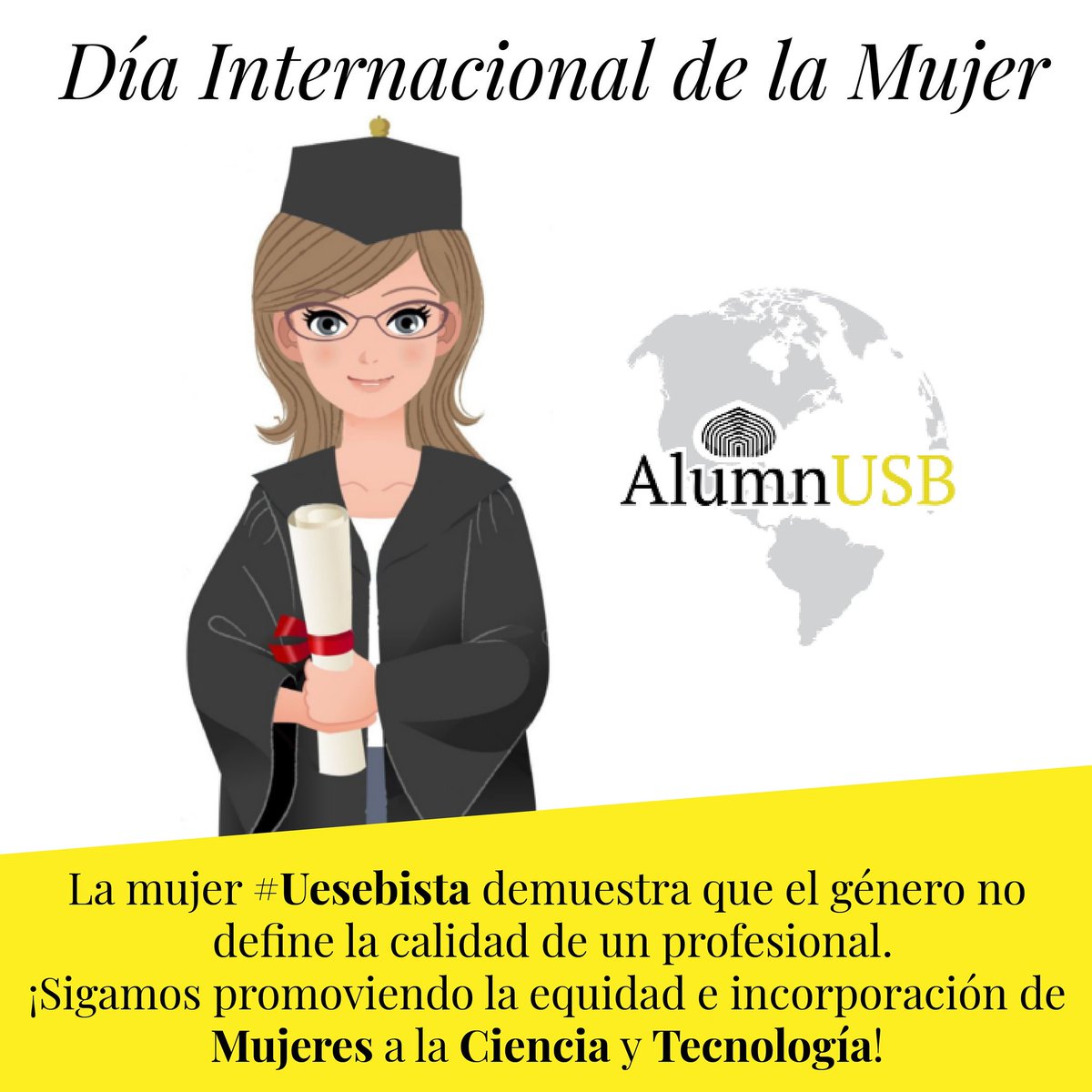 Alumn_USB's tweet image. #DiaInternacionalDeLaMujer 

#DiaDeLaMujer