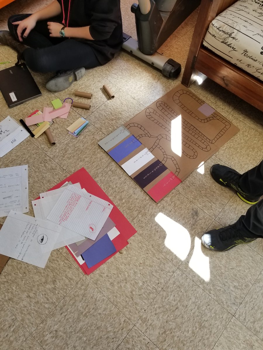 hartfullteacher's tweet photo. These alternative book reports are coming together! I can't wait for them to finish so I can play all of the games & read all of the comic books. #morethantestscores #DecaturMiddle #studentchoice https://t.co/UJ0Cfo2avG