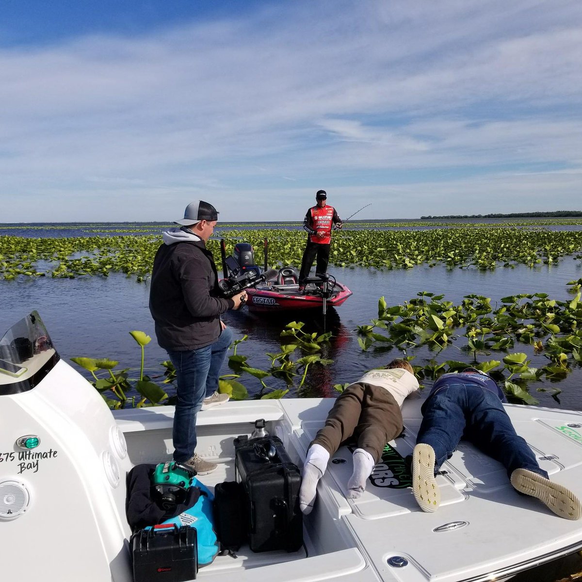 Enjoying this beautiful weather in Florida while filming some great new content for <a href="/SuzukiOutboards/">Suzuki Outboards</a> and <a href="/BlazerBoatsInc/">Blazer Boats</a>! #suzukioutboards #blazerboats