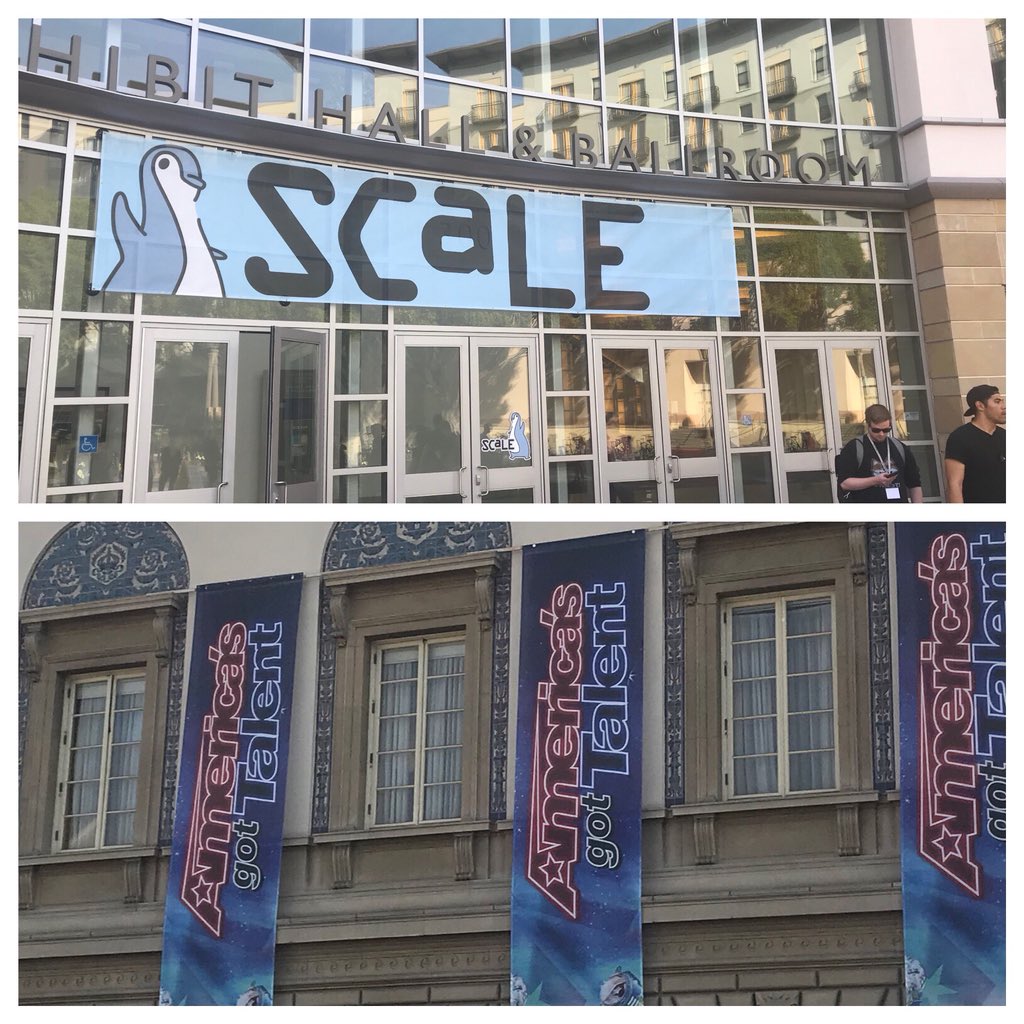 jimrispin's tweet photo. Showed up for the SCaLE conference and discovered this going on next door. And now I don't know how I should spend my afternoon. https://t.co/Q71SQuIdms