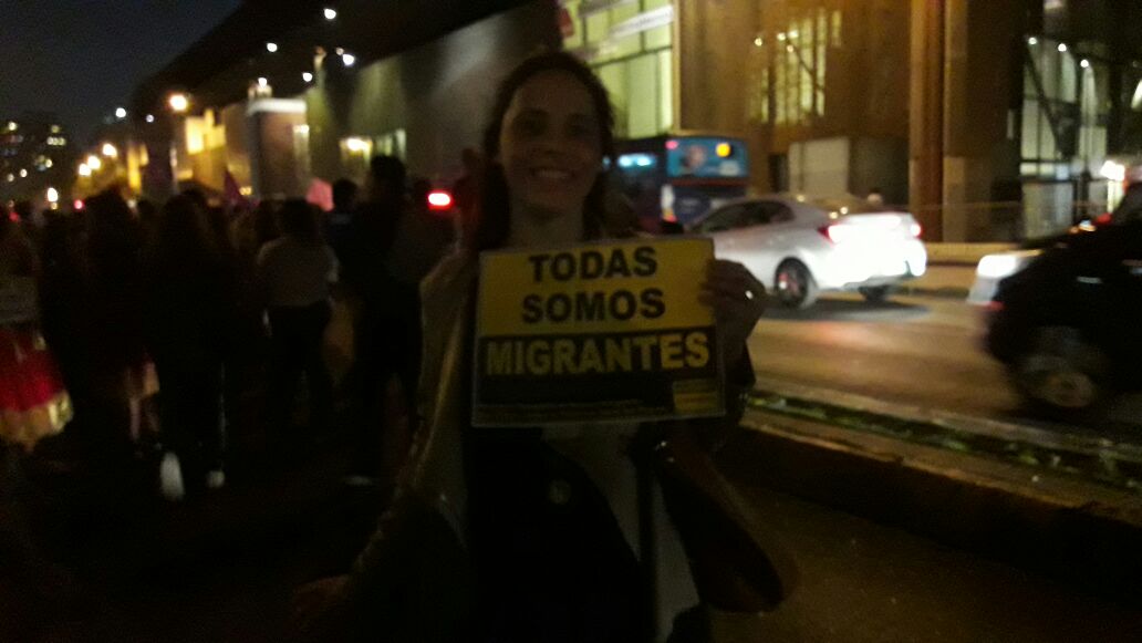 mdprogresistas's tweet photo. En Santiago, Progresistas del @elfrente_amplio  marchando por la conmemoración del #DiaInternacionaldelaMujerTrabajadora . No paramos hasta el fin del patriarcado! https://t.co/c5CKG2jNnv