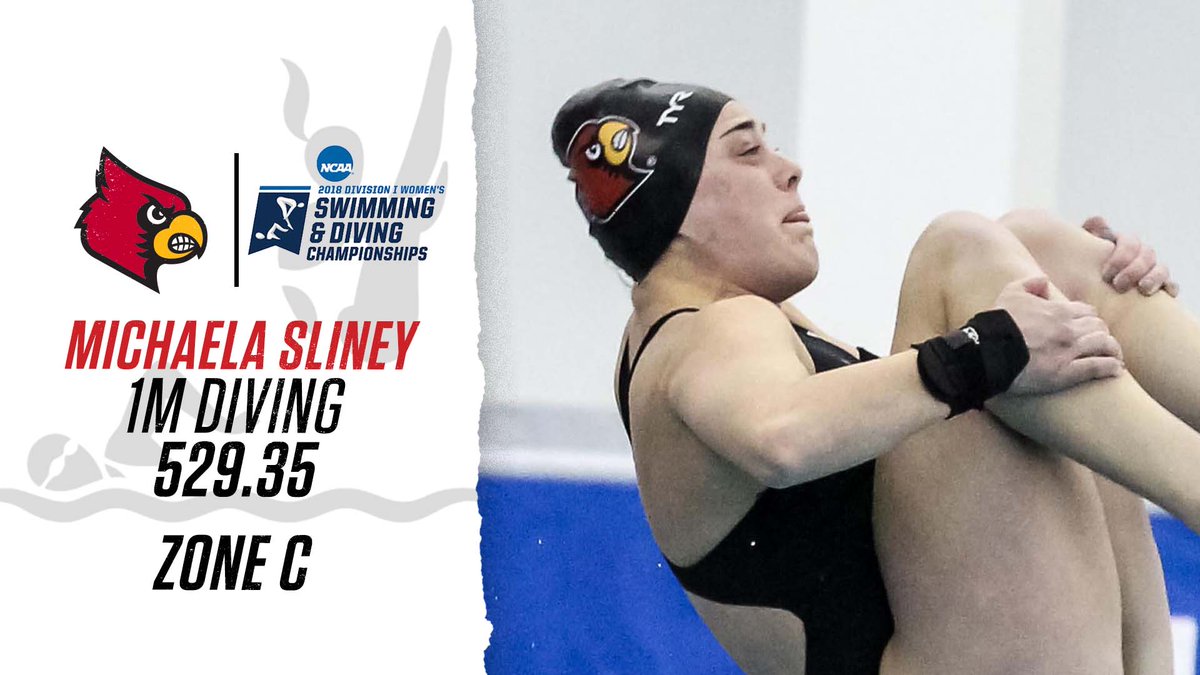 UofL Swim&Dive on Twitter "At the NCAA Diving Zone C meet, Michaela