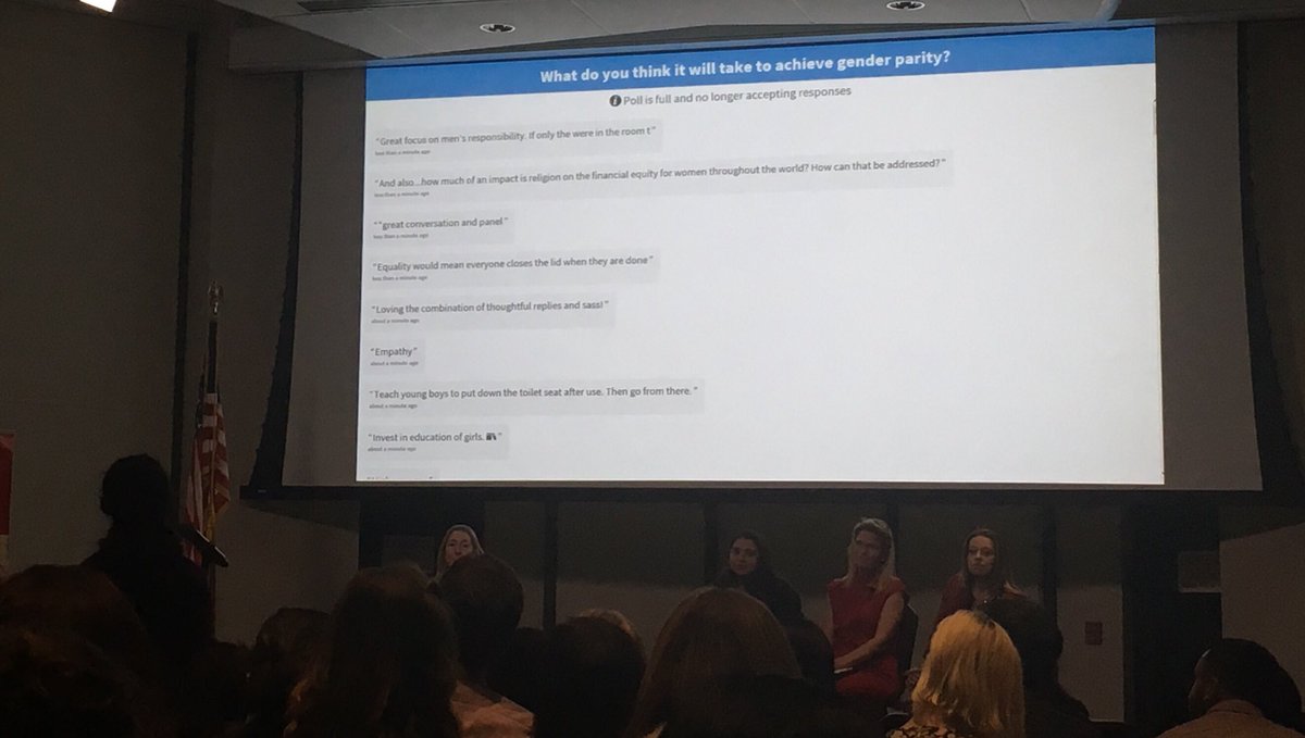 TheSEEPNetwork's tweet photo. What do you think it will take to achieve #genderparity? Great audience engagement at @FINCAImpact panel! #Education #MaleEngagment #SocialNorms are key #IWD2018 #InternationalWomensDay https://t.co/gvqis9Fn4l