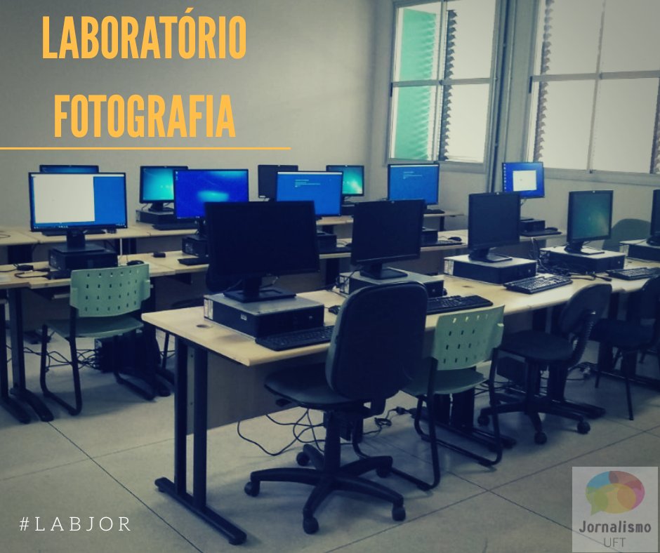 jornalismouft's tweet image. Amanhã (09) a aula de Jornalismo Multimídia será no Lab de Fotografia, que já está equipado para nossos 🦎🦎🦎 #labjor