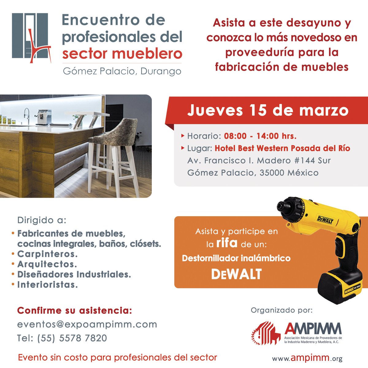 AMPIMM_AC's tweet photo. Estaremos en #GomezPalacio #Durango , asiste a este desayuno y reúnete con el sector mueblero https://t.co/oZuKAgaIgG